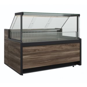 Витрина холодильная Carboma GC111 SM 0,94-1 (1008 Темный дуб) (без боковин)