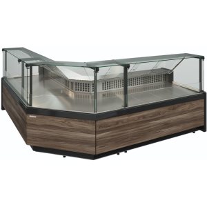 Витрина холодильная Carboma GC111 SM 0,94-1 (1008 Темный дуб) (без боковин) - Изображение 3
