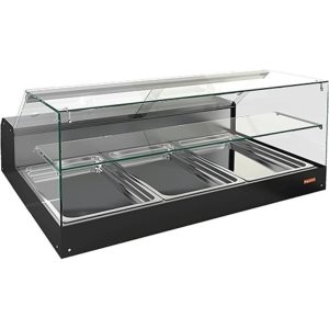 Витрина холодильная настольная HICOLD VRS 3 GN S с полкой