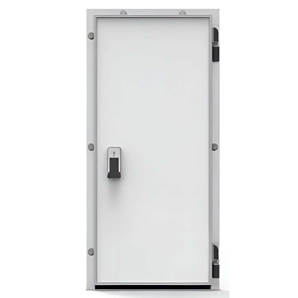 Дверь холодильная распашная одностворчатая НТ-РДО-1200*2100/80 (с металлической рамой)