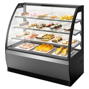 Витрина кондитерская Chilz VETE OF 130 серый матовый, шлифованная нержавейка