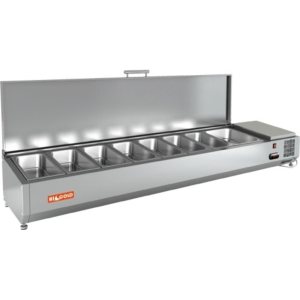 Витрина холодильная для ингредиентов HICOLD VRTU 1915 к PZ4 (1/3)