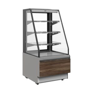 Витрина кондитерская Carboma KC70 VM 0,6-2 Standard Паттерн открытая (0108 Темный дуб)