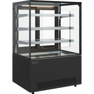 Витрина кондитерская Carboma KC71-130 VV 0,9-2 (9005) (self, оргстекло) открытая 
