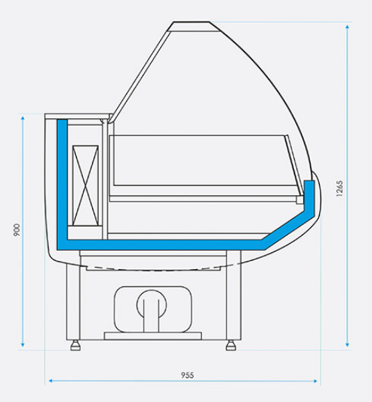 Витрина морозильная CRYSPI Octava M 1800 - Изображение 2